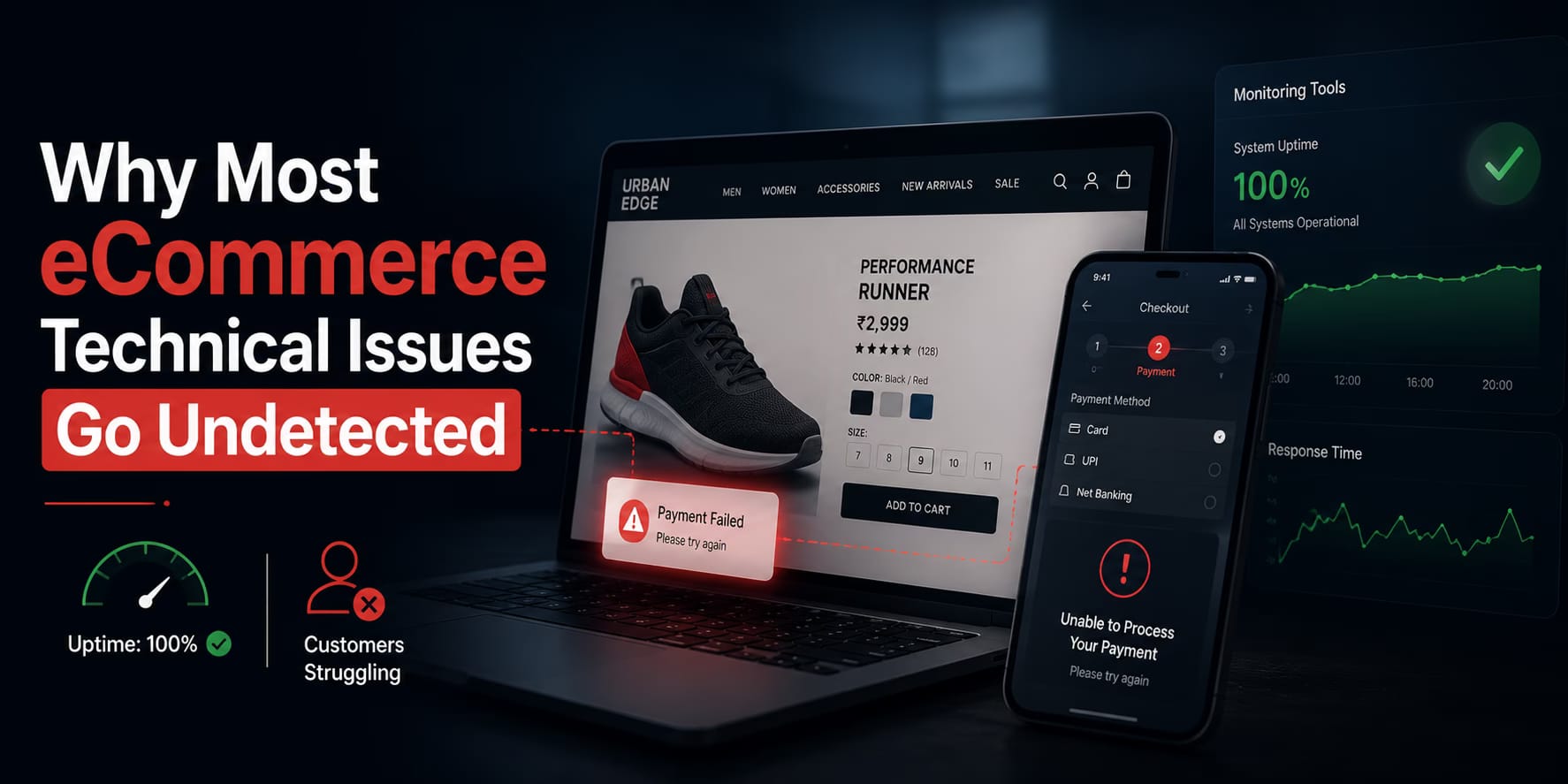 Why Most eCommerce  Technical Issues Don’t  Appear in Standard  Monitoring Tools